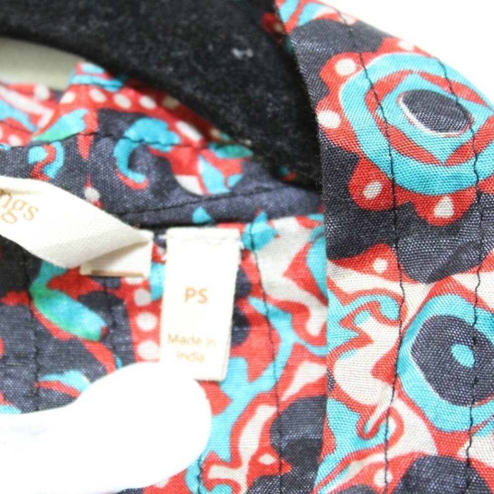 Soft Surroundings Quilted Lotus Topper Kimono Cardigan Small PS Cottagecore Boho - Picture 8 of 16